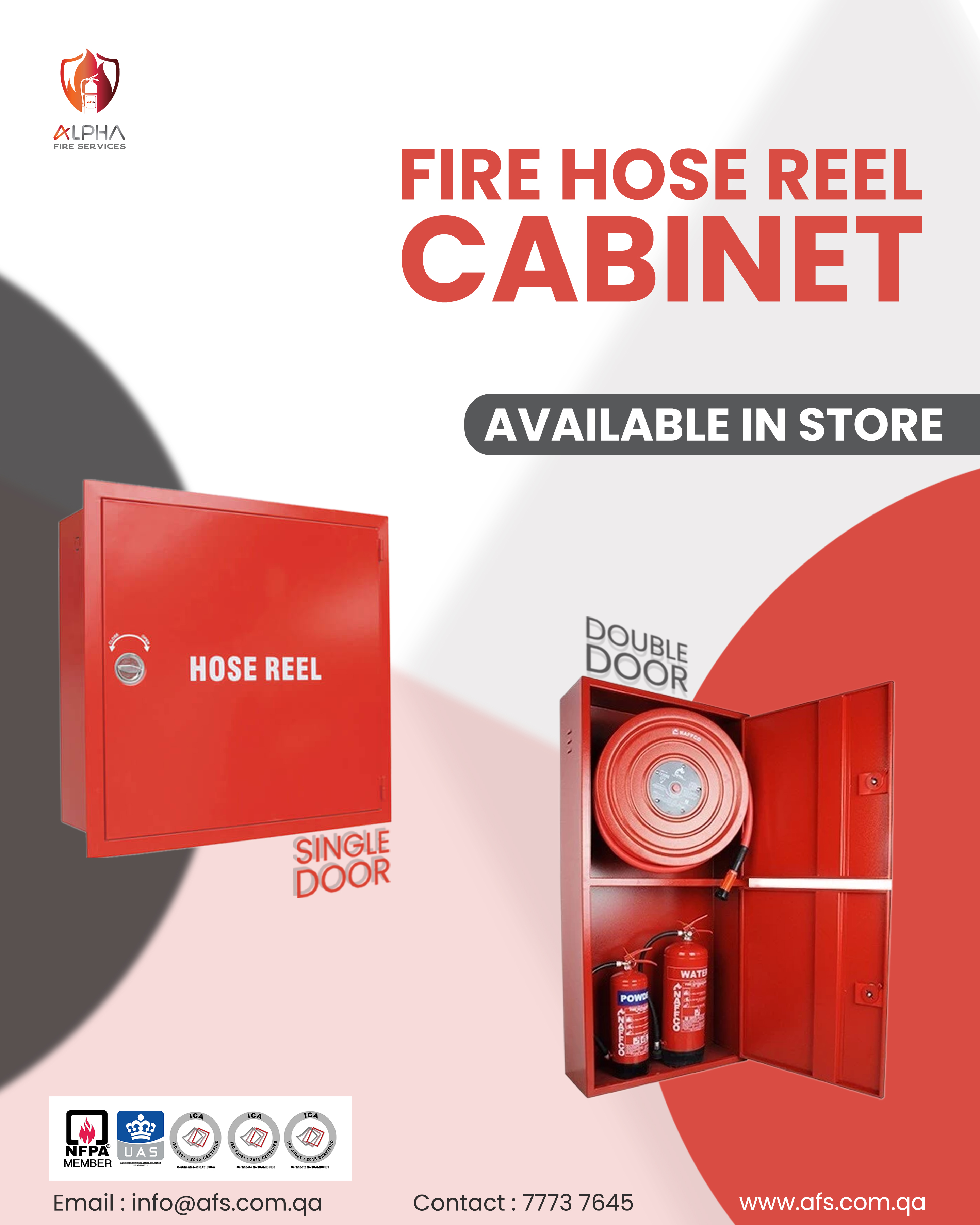 Fire Hose Reel Cabinet in Qatar – QCDD Approved Safety Solution
