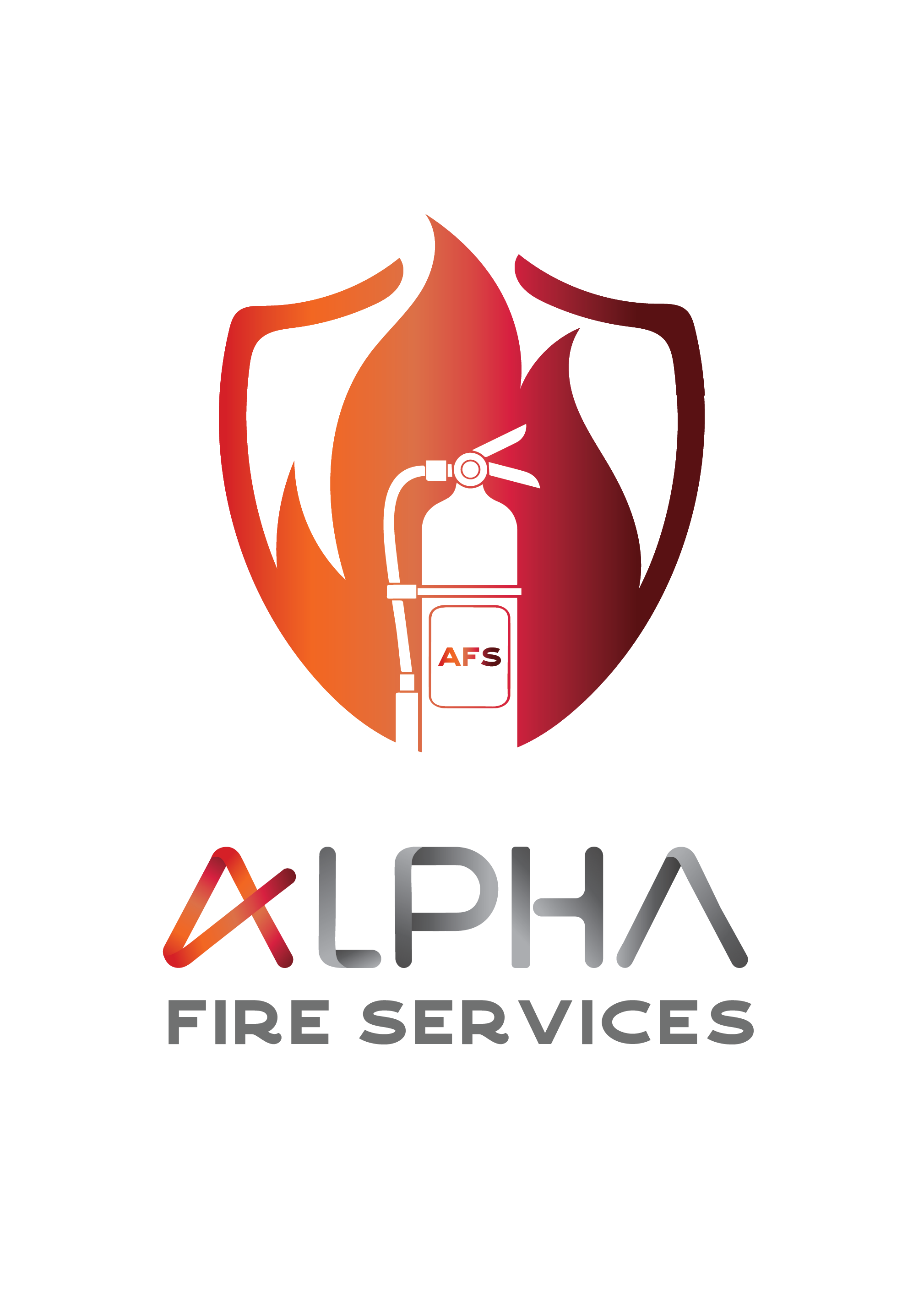 Firefighter with extinguisher